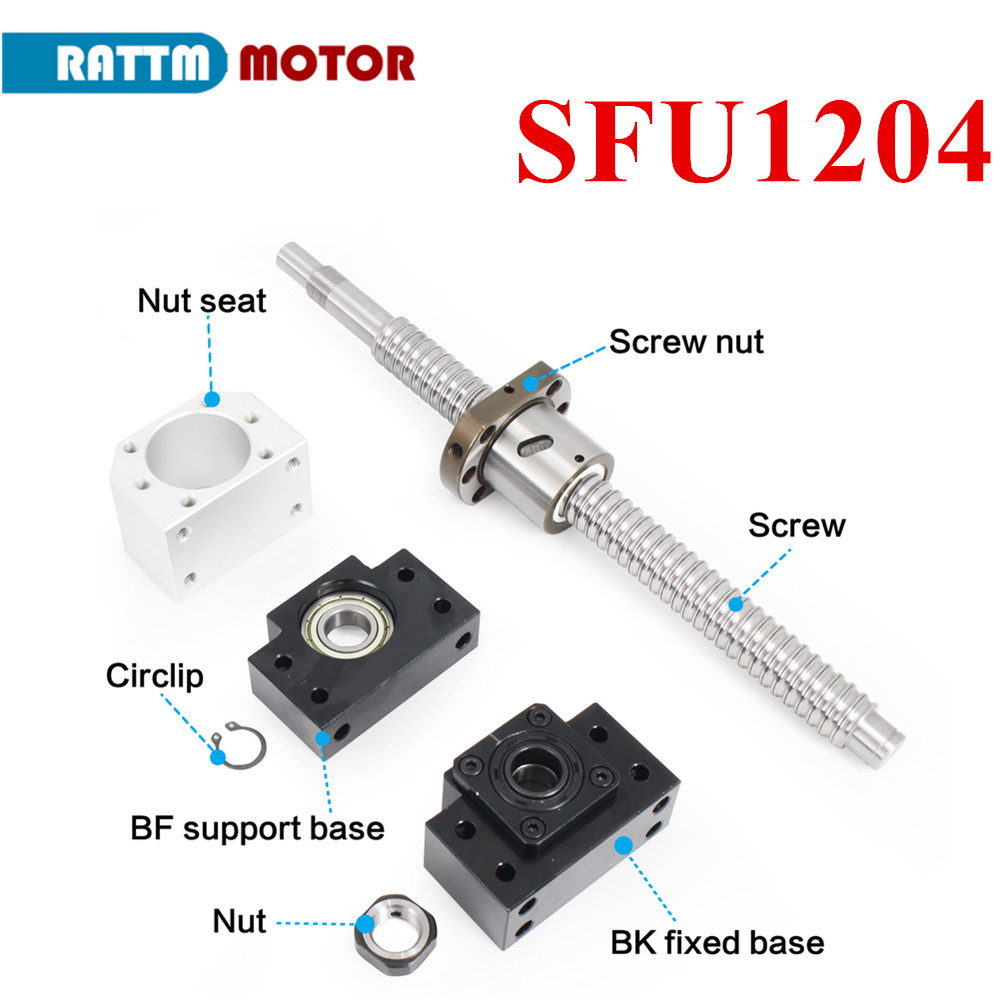 SFU 1204 Ball screw 150-1000mm - огляд і ціна Linear Rail Mgn12H Set