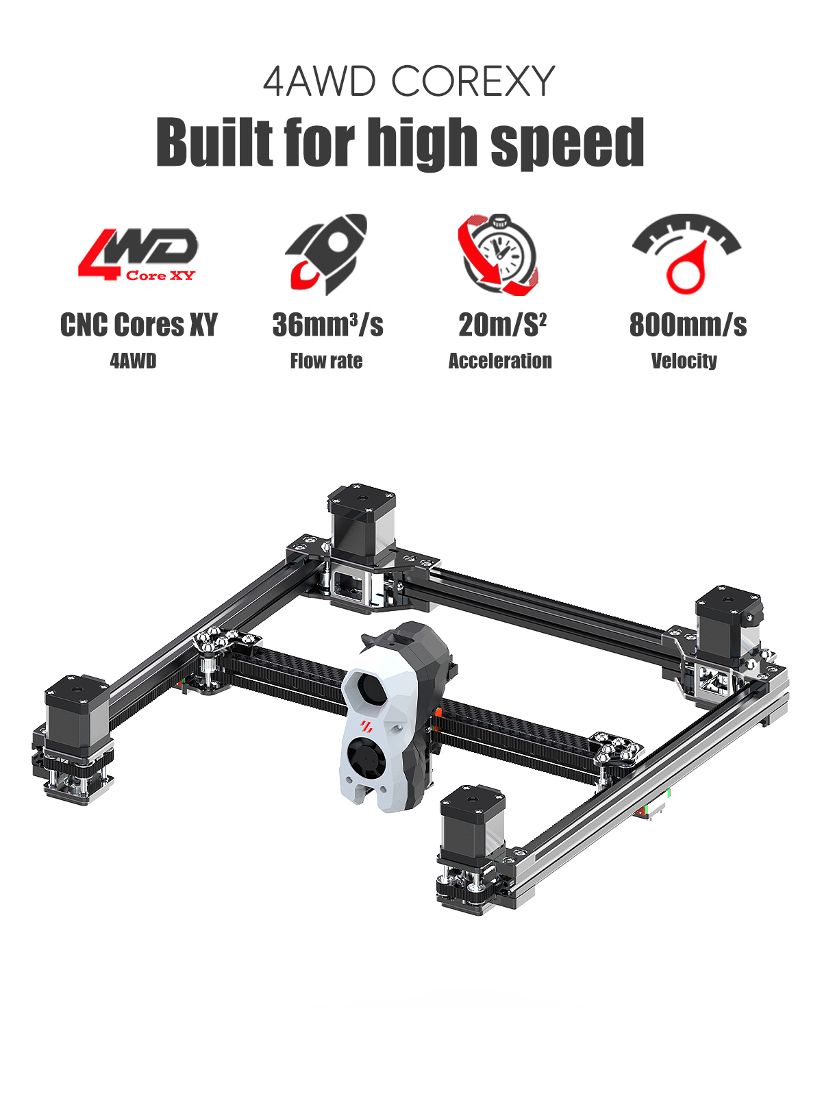 SIBOOR Voron Trident [June] 3D - огляд і ціна Corexy 3D Printer Kit