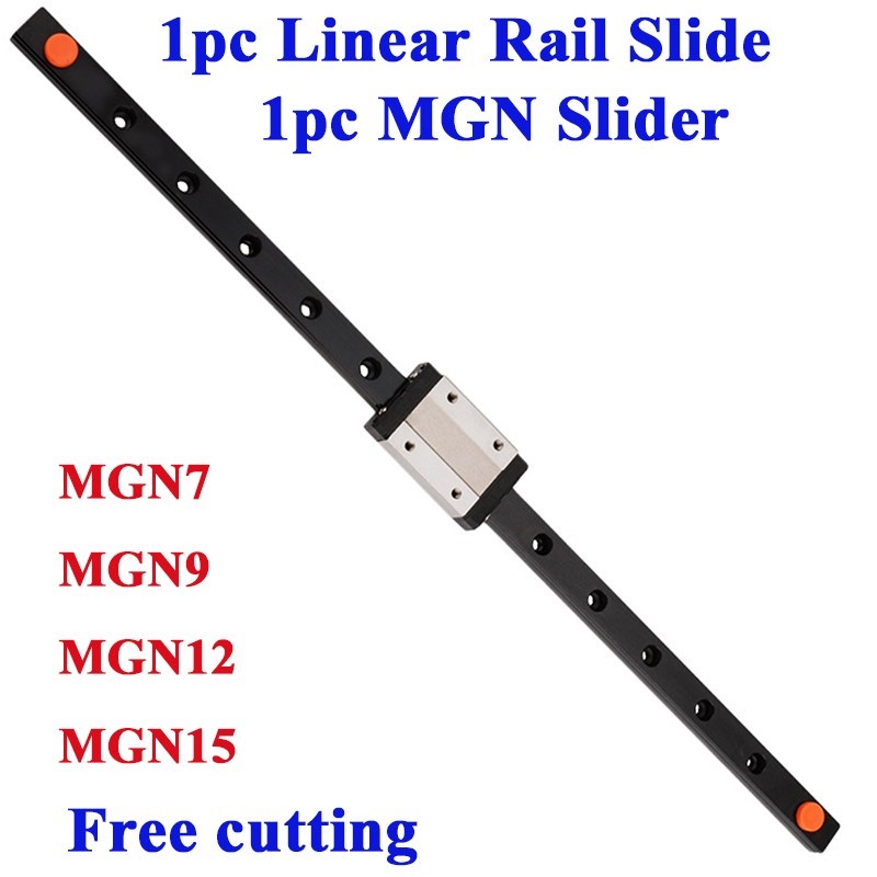 1PC Black MGN7 MGN9 MGN12 MGN1 - огляд і ціна Linear Rail Mgn12H Set