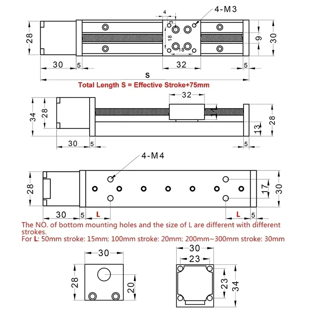 Motorized Slide Table T-type L - огляд і ціна Linear Rail Mgn12H Set